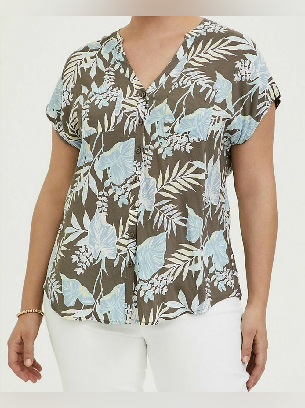 EUC Torrid  Floral Challis Dolman Blouse Size 2X